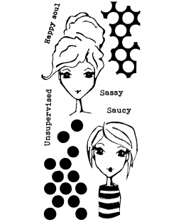 Sassy & Saucy Clear Stamp Set - 11413LC