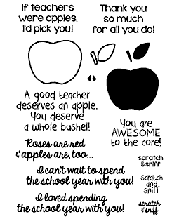 Apple for Teacher Clear Stamp Set - 11377SC