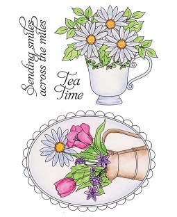 Daisy Bouquets Clear Stamp Set 11096MC