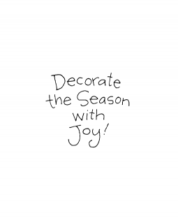 Decorate The Season Wood Mount Stamp D1-10523D