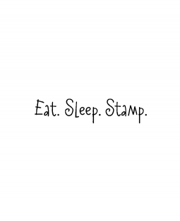 Nancye Williams Eat Sleep Stamp Wood Mount Stamp D6-2271D