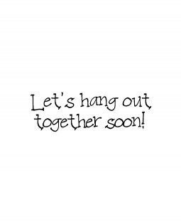 Hang Out Wood Mount Stamp D6-10696D