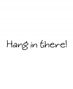 Hang In There Wood Mount Stamp E3-13503D
