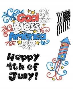Happy 4th Clear Stamp Set 11303SC