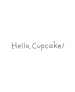 Ronnie Walter Hello Cupcake Wood Mount Stamp D6-10788D