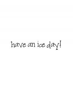 Ice Day Wood Mount Stamp D6-10387D