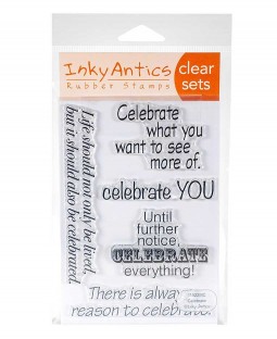 Inky Antics Clear Stamp Set: Celebrate 11522MC