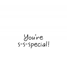 Janie Miller You're Special Wood Mount Stamp D7-0603D