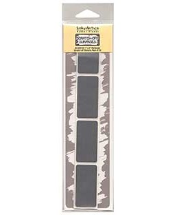 Large Rectangle Silver Scratch-off Stickers - SOS102