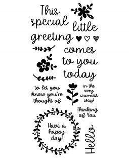 Little Greeting Clear Stamp Set - 11402LC