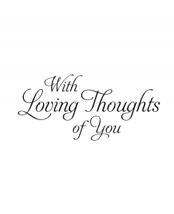 Loving Thoughts Wood Mount Stamp E2-0248E