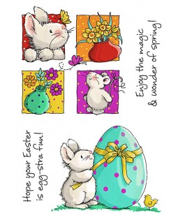 Maria Woods Easter Bunny Delights Clear Stamp Set - 11297MC
