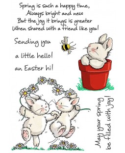 Maria Woods Joyful Spring Bunnies Clear Stamp Set - 11298MC