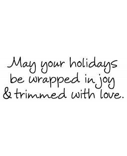 Maria Woods Wrapped In Joy Wood Mount Stamp J5-9663G