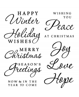 Holiday Sayings Clear Stamp Set 11213SC