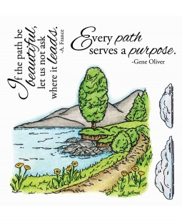 Lakeside Path Clear Stamp Set 11110SC