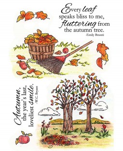 Nancy Baier Leaves & Trees Clear Stamp Set 11131MC