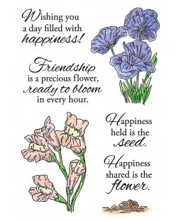Nancy Baier Poppies & Snapdragons Clear Stamp Set 11164MC