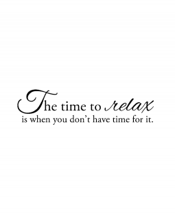 Time To Relax Wood Mount Stamp E3-0528E