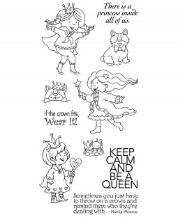 Be A Queen Clear Stamp Set: 11508LC