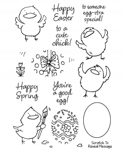 Egg-cellent Chicks Clear Stamp Set - 11399MC
