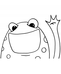 Friendly Frog Cling Mount Stamp - ICL3-102