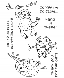 Silly Sloths Clear Stamp Set 11442MC