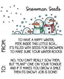 Snowman Seeds Clear Stamp Set 11478SC