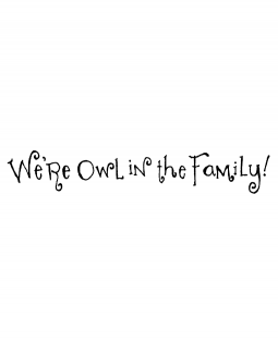 Owl in the Family Wood Mount Stamp E4-1544E
