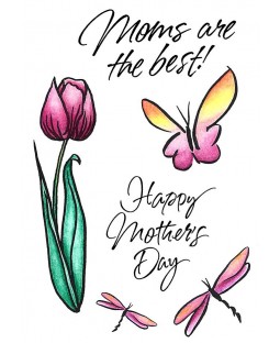 Brushed Tulip Clear Stamp Set 11241MC