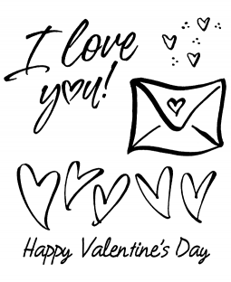 Rob Leuschke Hearts Valentine Clear Stamp Set 11020SC