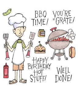 Ronnie Walter BBQ Time Clear Stamp Set 10973SC