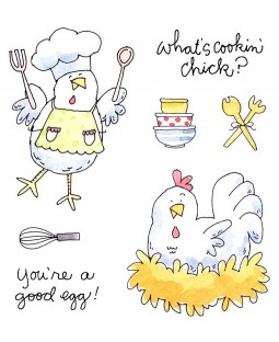 Cooking Chicks Clear Stamp Set 11289SC