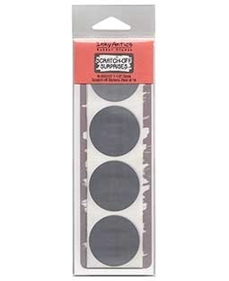 1 1/2" Circle Silver Scratch-off Stickers - SOS107