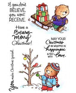 Sal & Buttons Christmas Clear Stamp Set - 11321MC