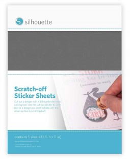 Scratch-off Sticker Sheets: Silver SCRATCHSVR
