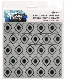 Simon Hurley Background Stamp: Funky Argyle HUR78999