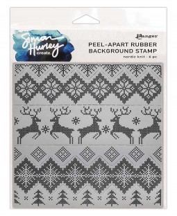 Simon Hurley Background Stamp: Nordic Knit HUR84440