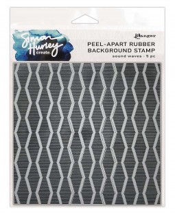 Simon Hurley Peel-Apart Background Stamp: Sound Waves HUR80688