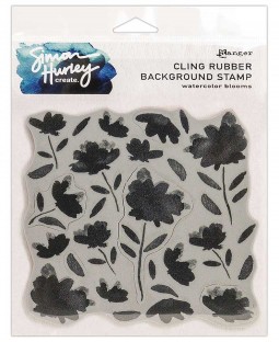 Simon Hurley Background Stamp: Watercolor Blooms HUR68044