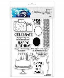 Simon Hurley Clear Stamp Set: Birthday Basics - HUR80695