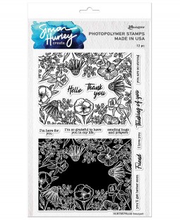 Simon Hurley Clear Stamp Set: Bold Bouquet HUR78579
