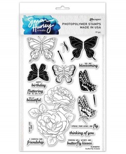 Simon Hurley Clear Stamp Set: Butterfly Kisses - HUR80701