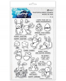 Simon Hurley Clear Stamp Set: Easter Bunnies - HUR85577