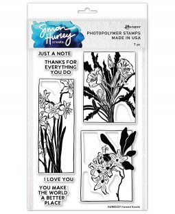 Simon Hurley Clear Stamp Set: Framed Florals HUR83337