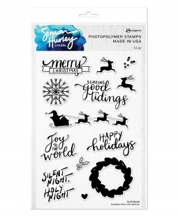 Simon Hurley Clear Stamp Set: Handwritten Christmas - HUR78968