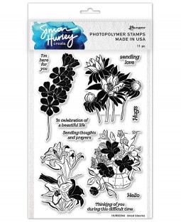 Simon Hurley Clear Stamp Set: Inked Blooms HUR83344