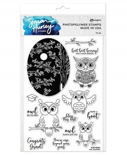 Simon Hurley Clear Stamp Set: Owl Buddies HUR78586