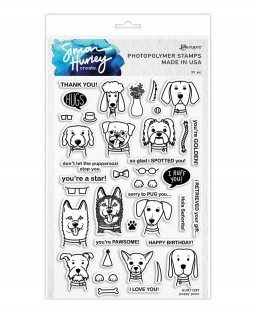 Simon Hurley Clear Stamp Set: Puppy Puns HUR71587
