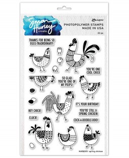 Simon Hurley Clear Stamp Set: Spring Chicken HUR83351
